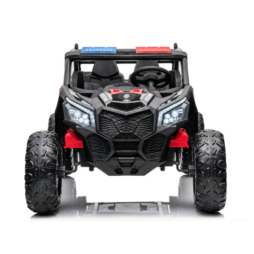 24V 4x4 Freddo Storm Police UTV 2-Seater for Kids with Lights & Sirens for Action-Packed Adventures