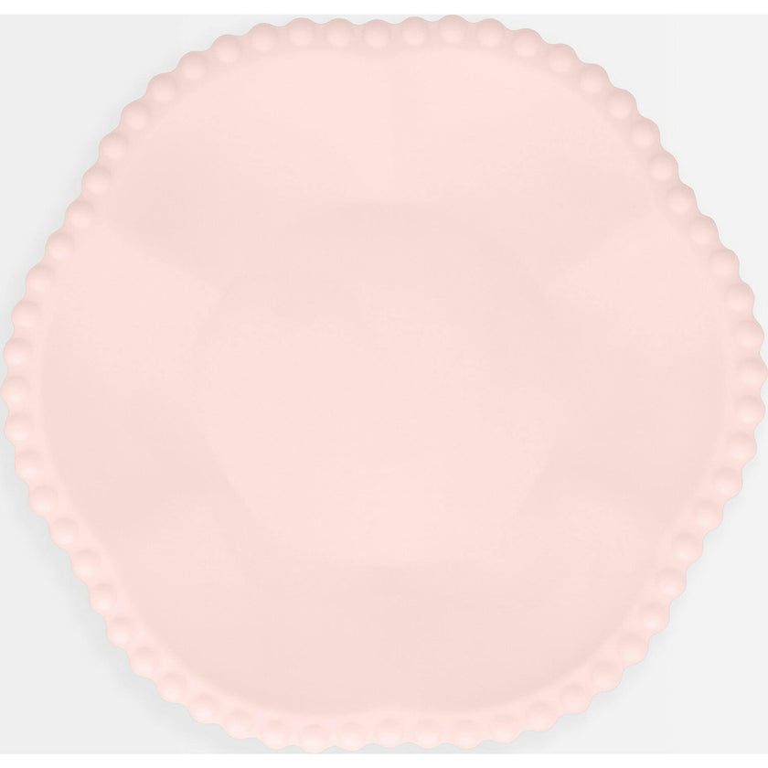 Pink Dot Edged Flower Compostable Side Plates