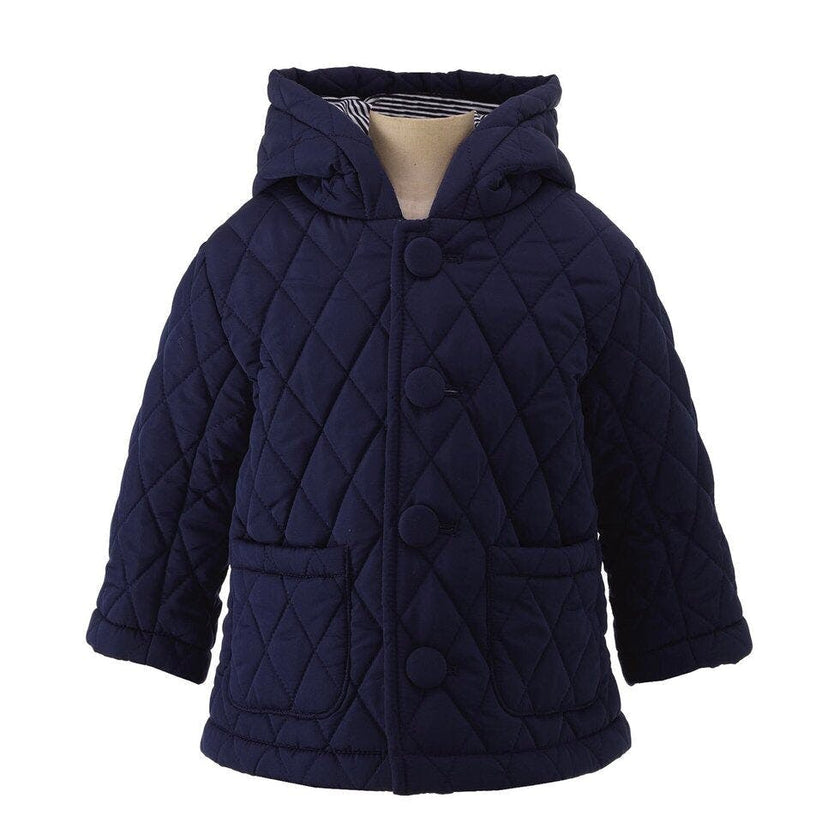 Navy Quilted Jacket