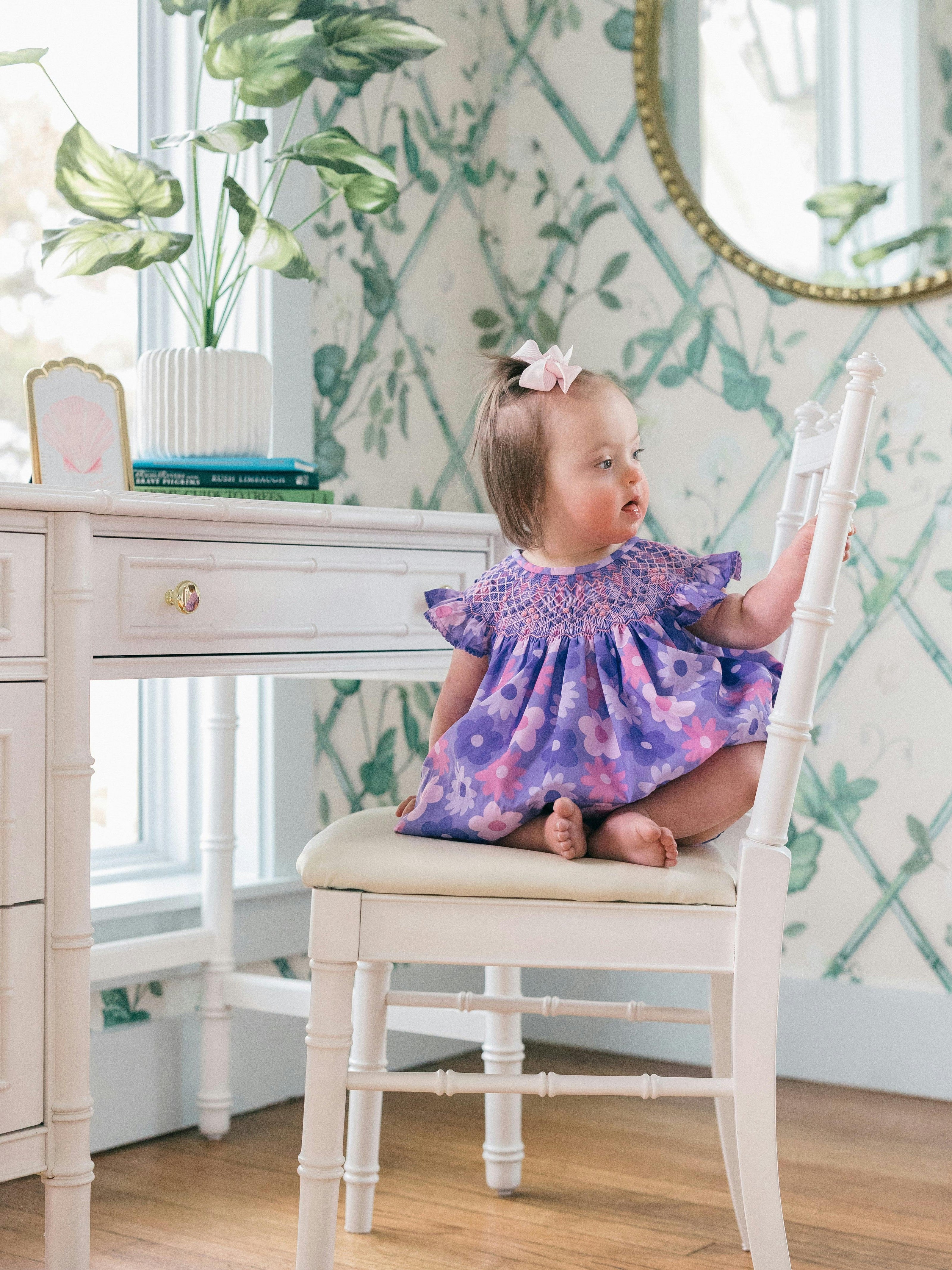 Annie Smocked Diaper Cover Set