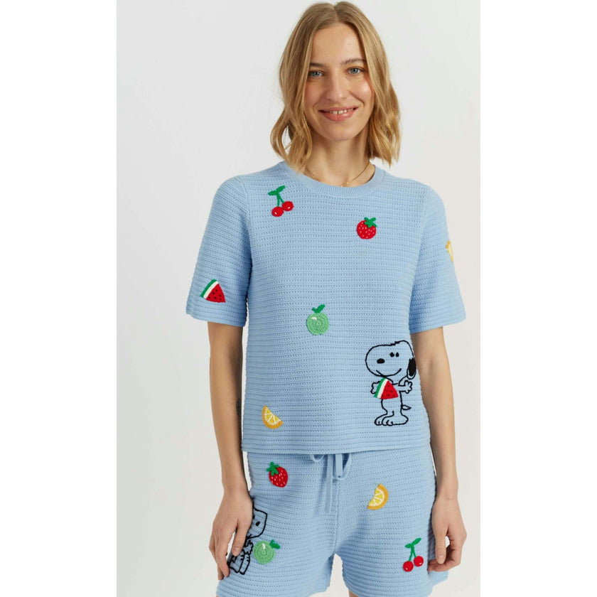 Cotton Snoopy Crochet Tee