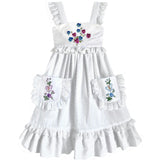 8y Heirloom Handkerchief Dress - Blue & Purple Butterflies