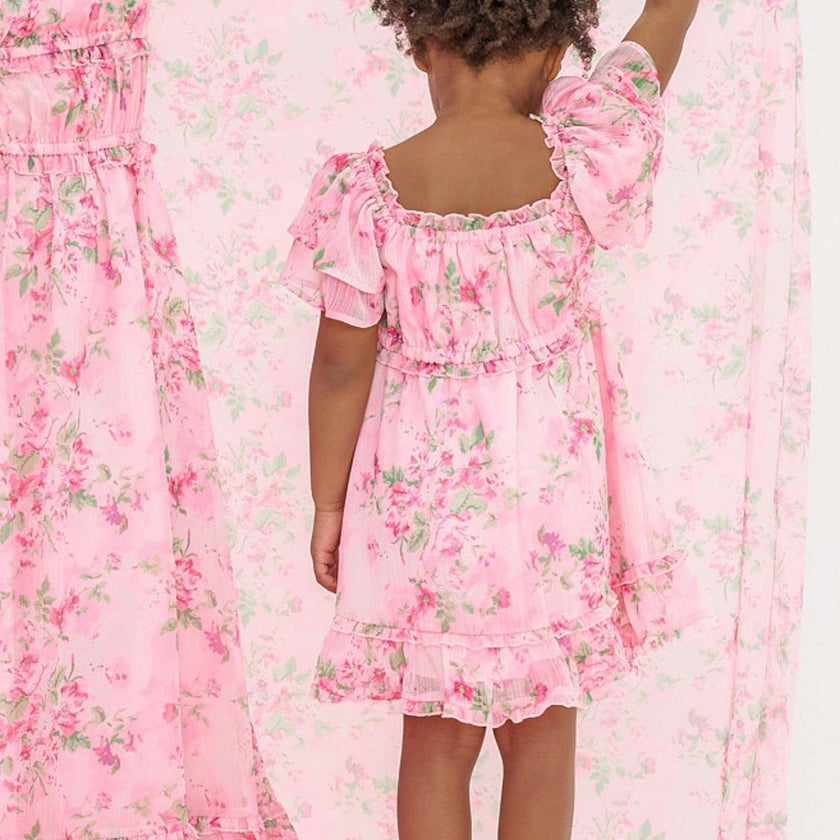 Mini Juliana Dress in Rose Trance