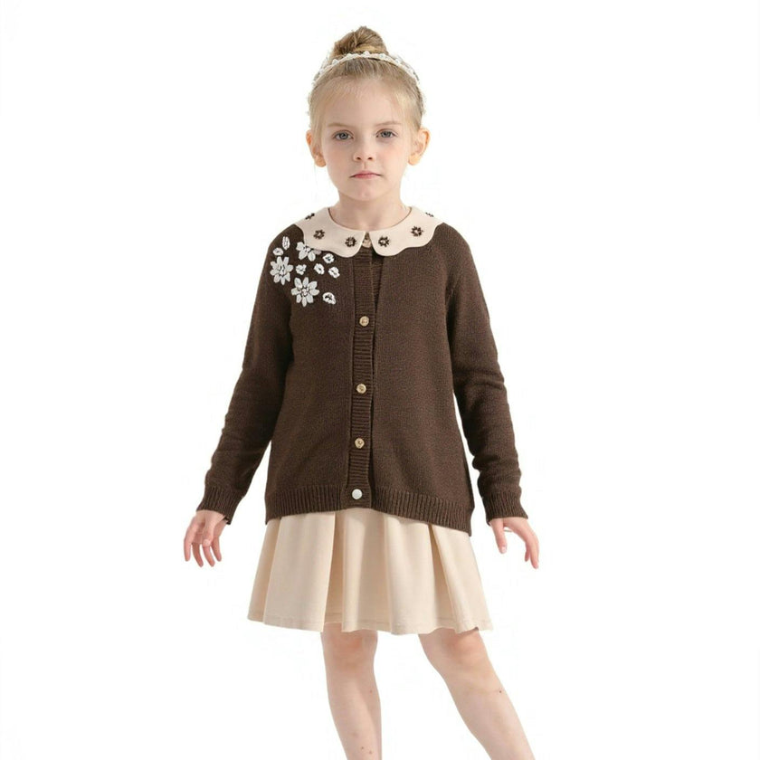 Brown Floral Set