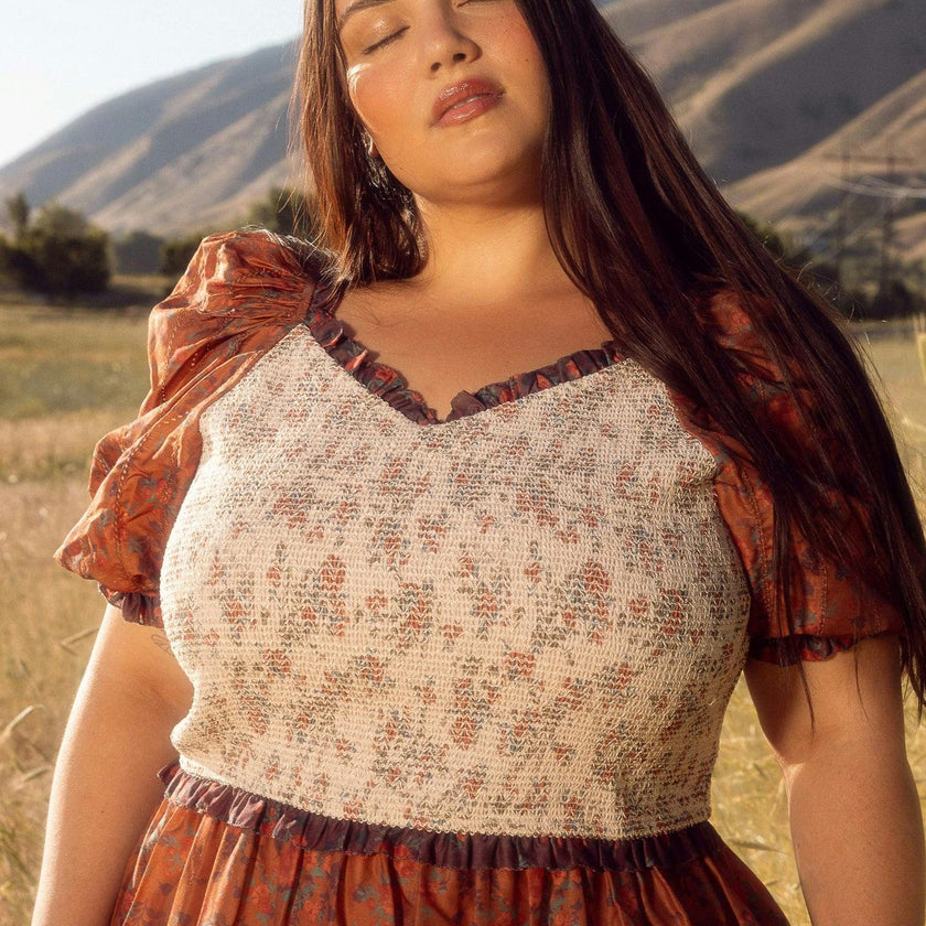 Emily Dress in Fall Floral