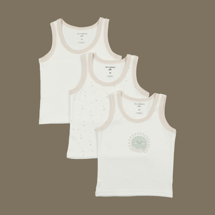 Sun Print Boys Undershirts 3 Pack