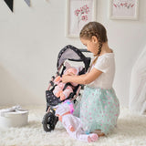 Olivia's Little World Pin Up Doll Jogging Stroller & Retractable Canopy