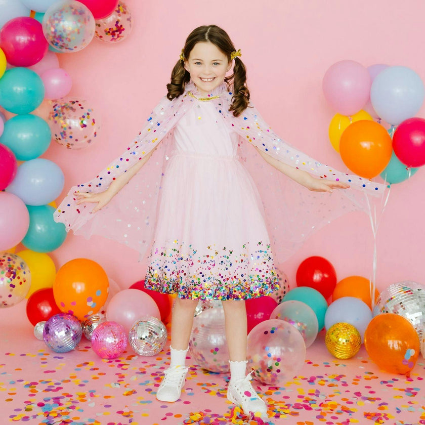 Pink Confetti Cape