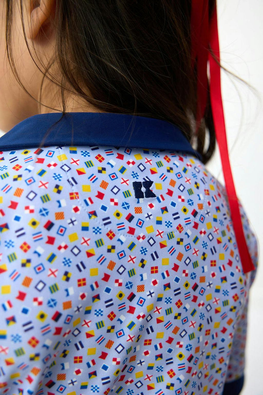 Girls Sailor Flag Romper