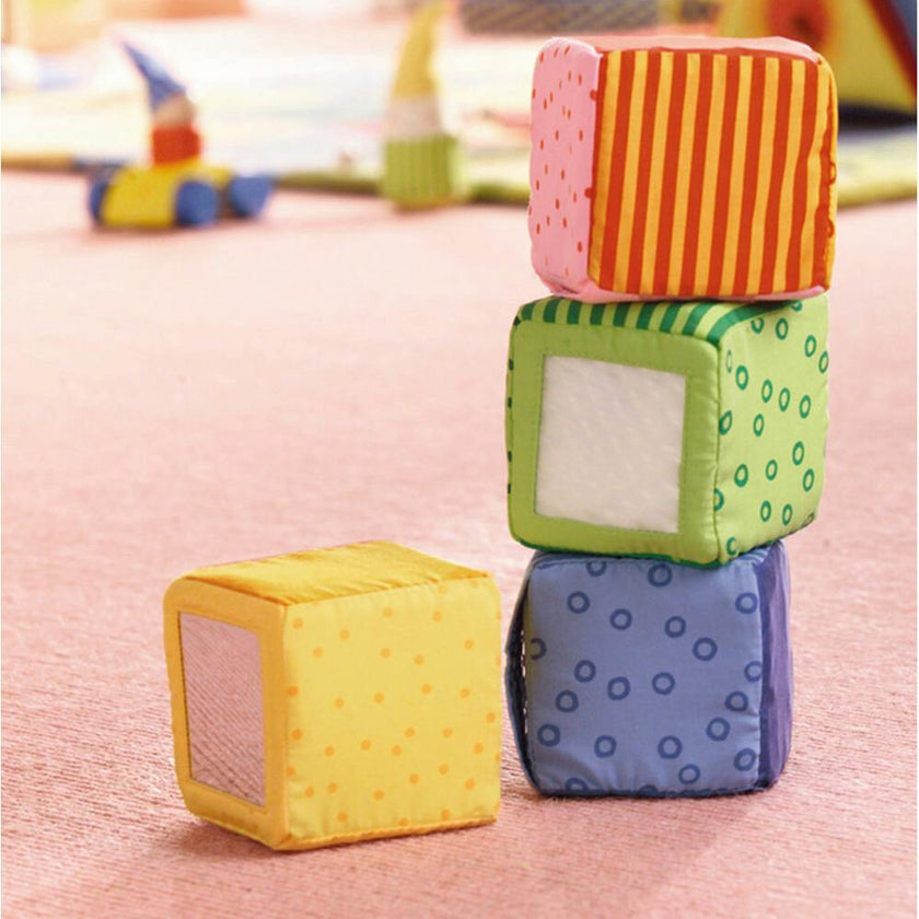 Happy Quartett Baby's 4 Piece Soft Block Set