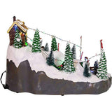 Motion LED Christmas Skiing Village