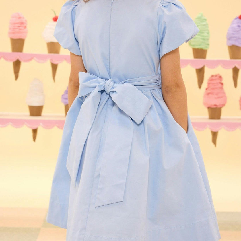 Mini Zella Dress in Sky Blue