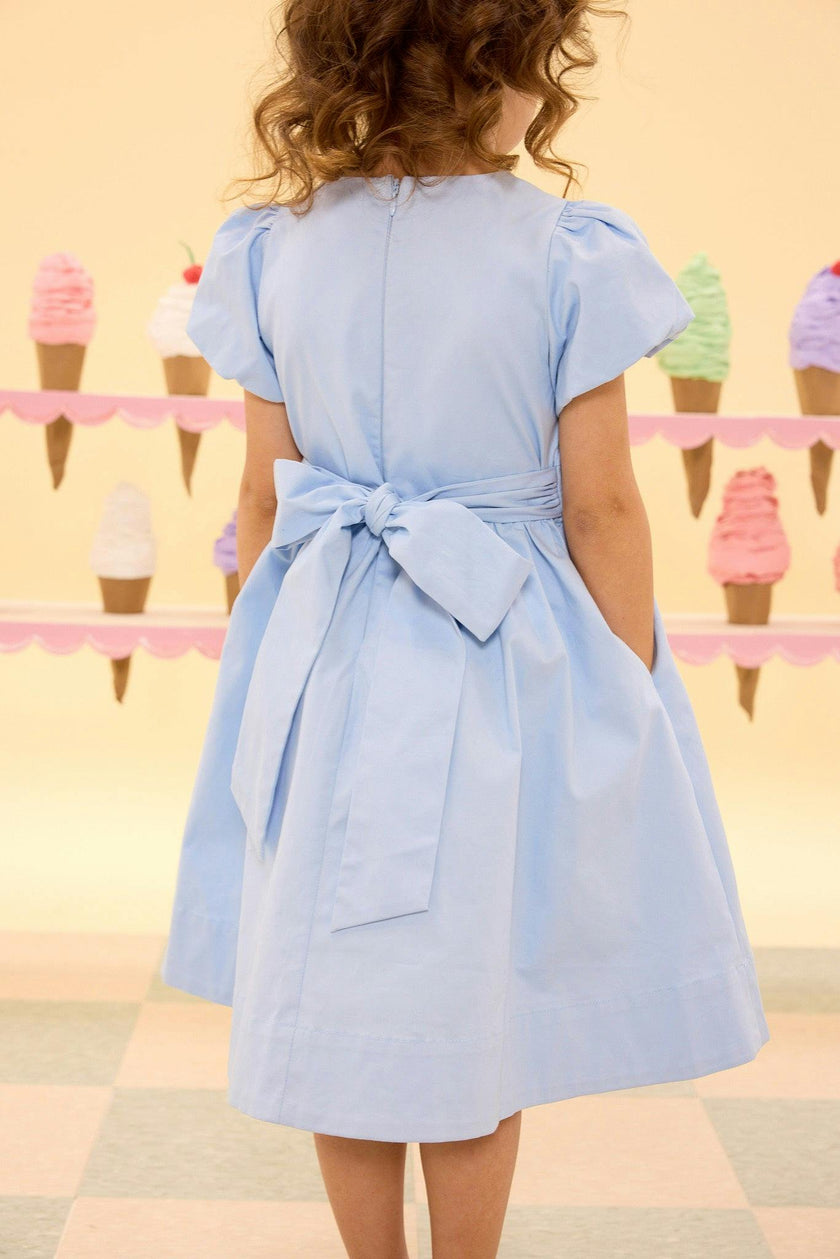 Mini Zella Dress in Sky Blue