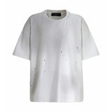 White Oversized Splatter T‑Shirt