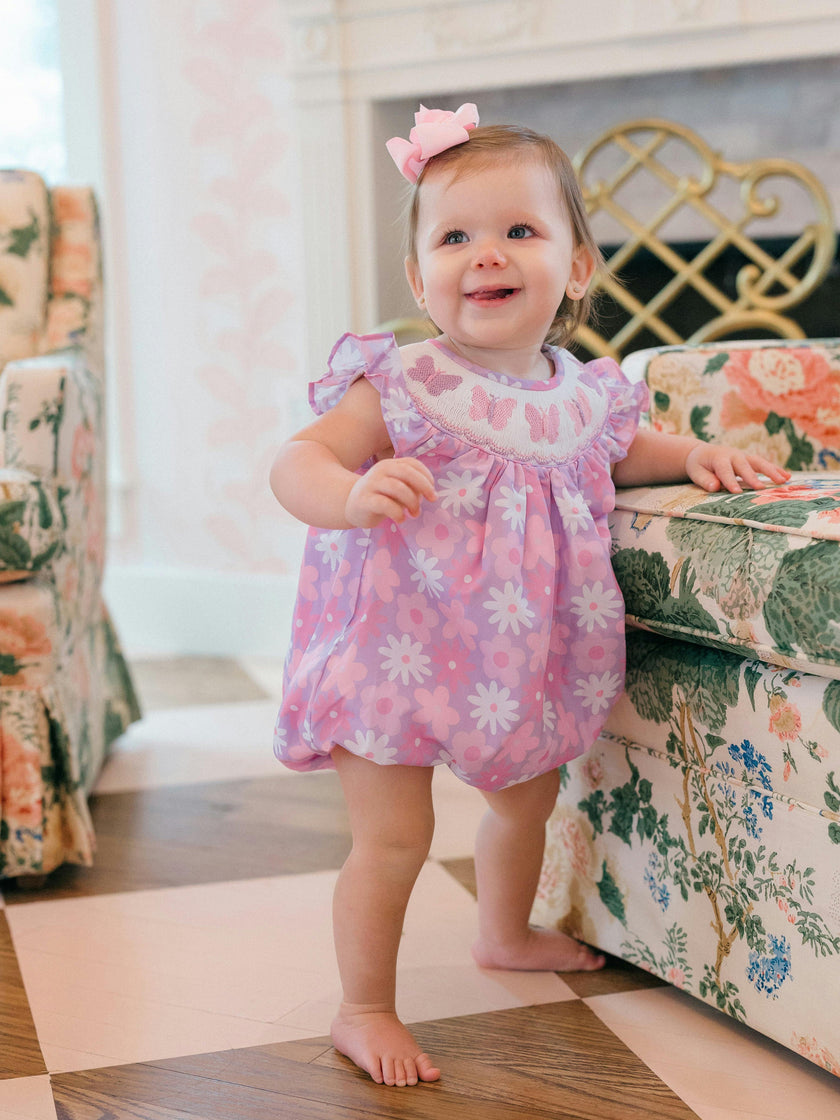 Lucy Butterfly Smocked Bubble (FINAL SALE)