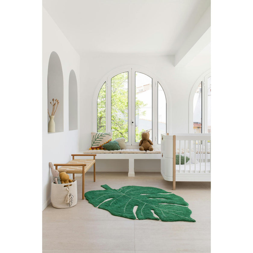 Monstera Leaf Washable Rug