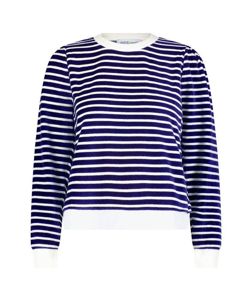Stripe Poppy Top