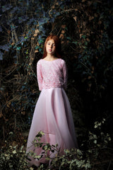 Pink Yasmina 2pc Organza Outfit