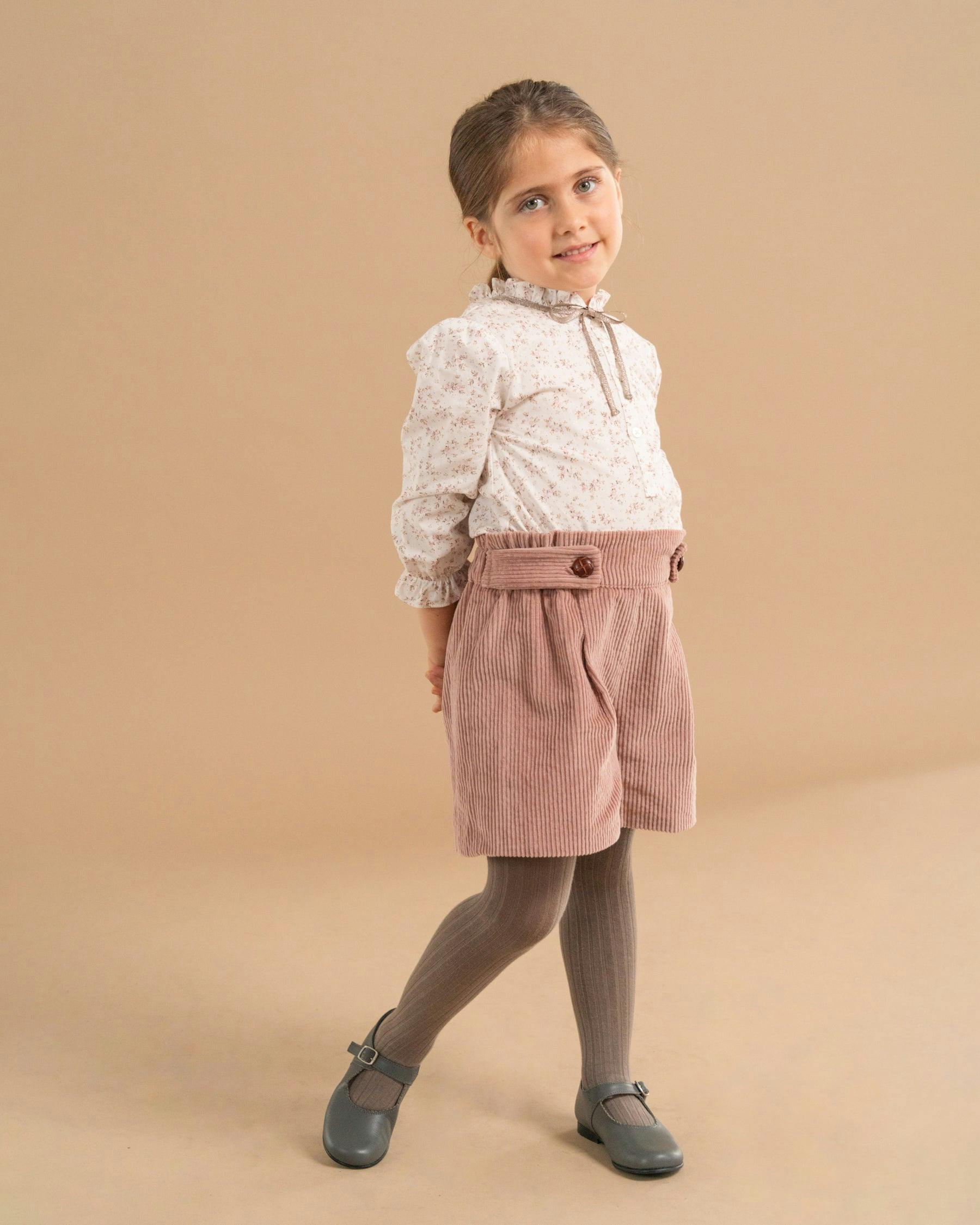 Charlee Short Dusty Pink Corduroy