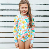 Coney Island Floral Two Piece Long Sleeve