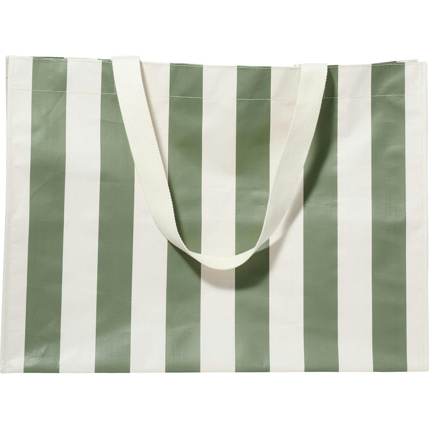 Sunnylife: Carryall Beach Bag - Vacay Olive Stripe