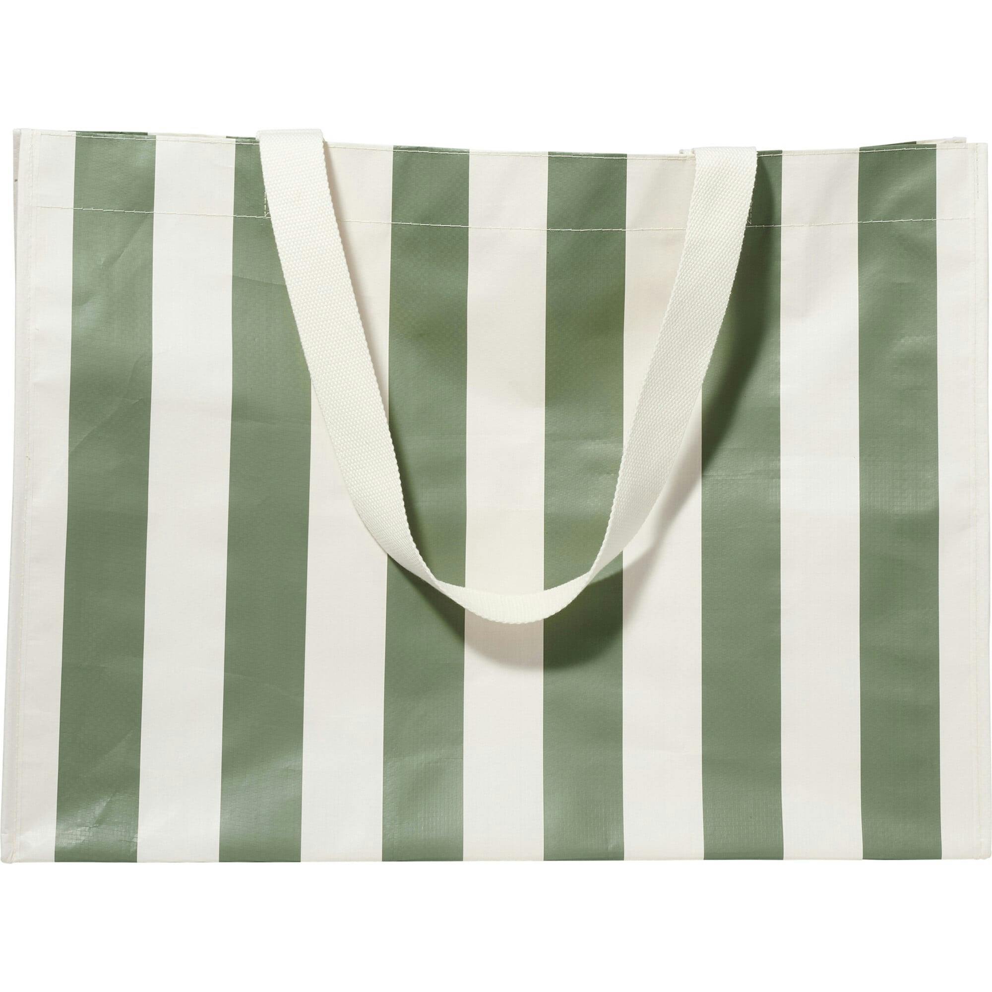 Sunnylife: Carryall Beach Bag - Vacay Olive Stripe