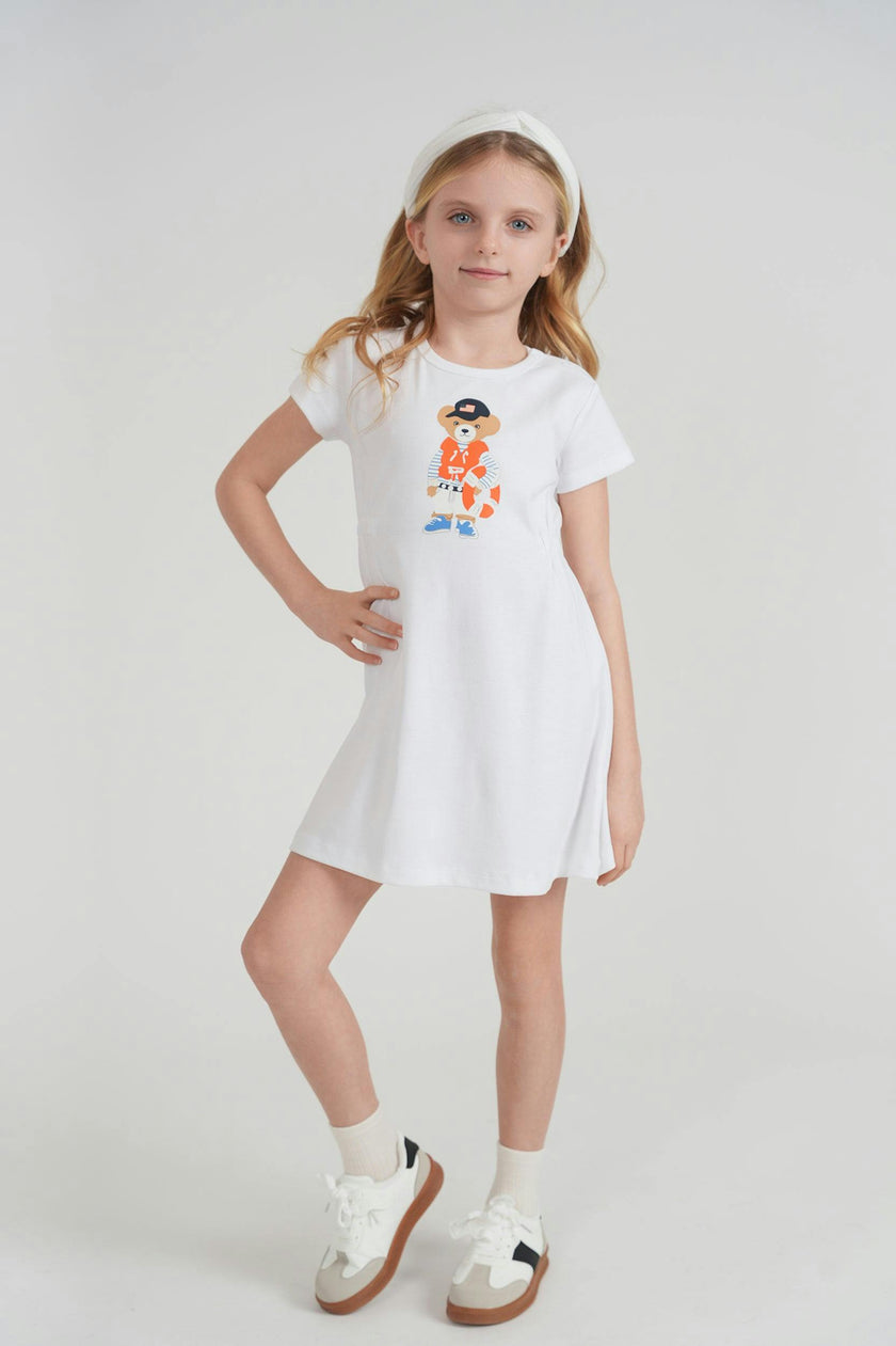 Bear Print Dress