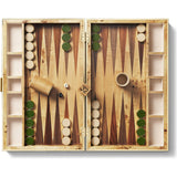 Croc Leather Backgammon Set w/Dice