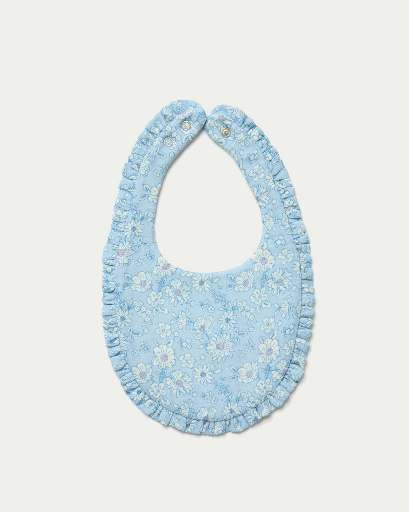 Bib - Tonal Floral Blue