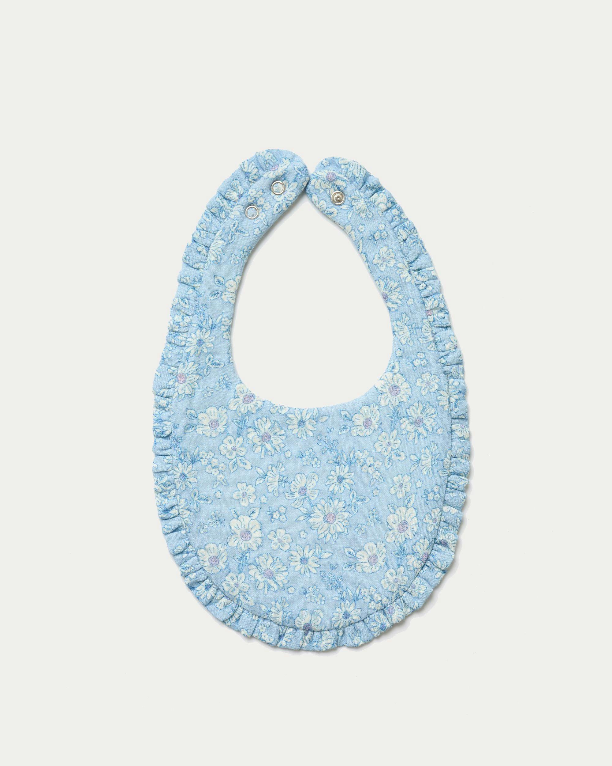 Bib - Tonal Floral Blue