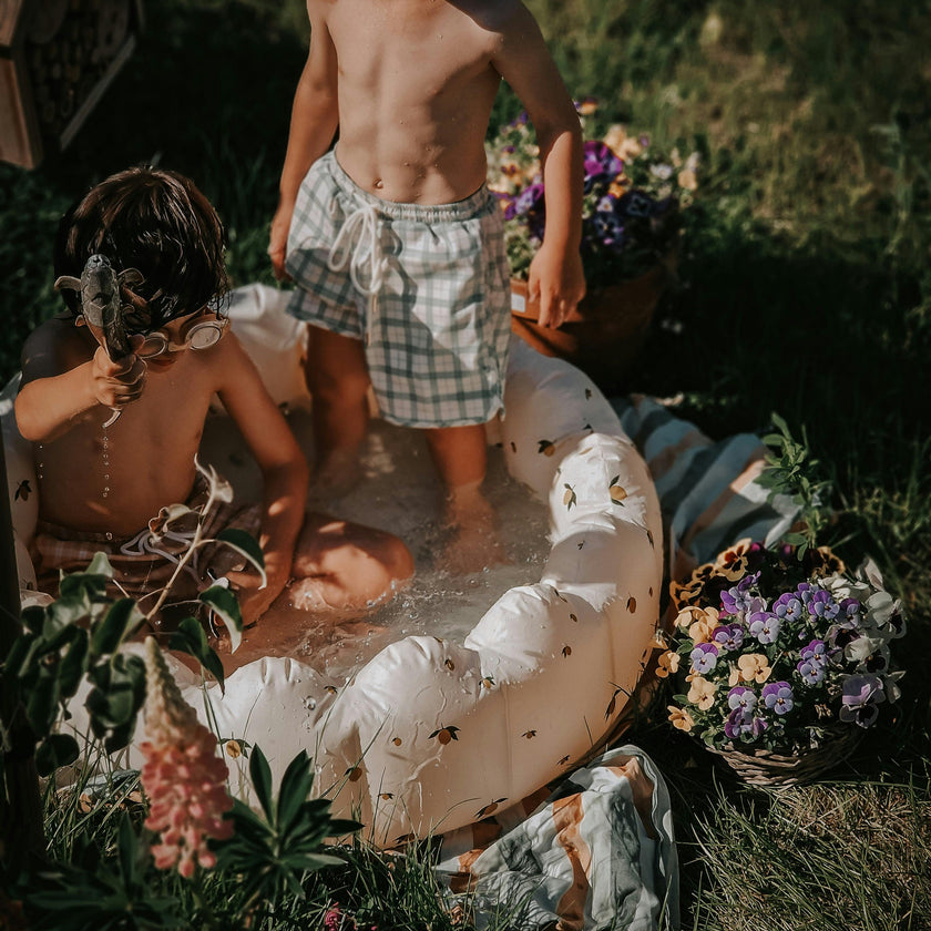 Swim Trunks | UPF + Recycled - Fern Plaid