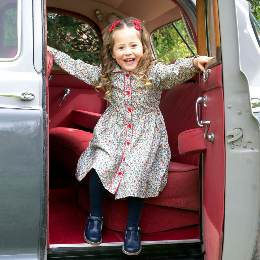 Apple Blossom Button-Front Dress