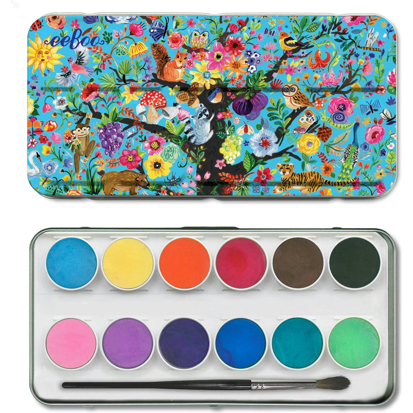 Tree of Life 12 Watercolors Paint Set