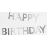 Silver Scallop Happy Birthday Garland