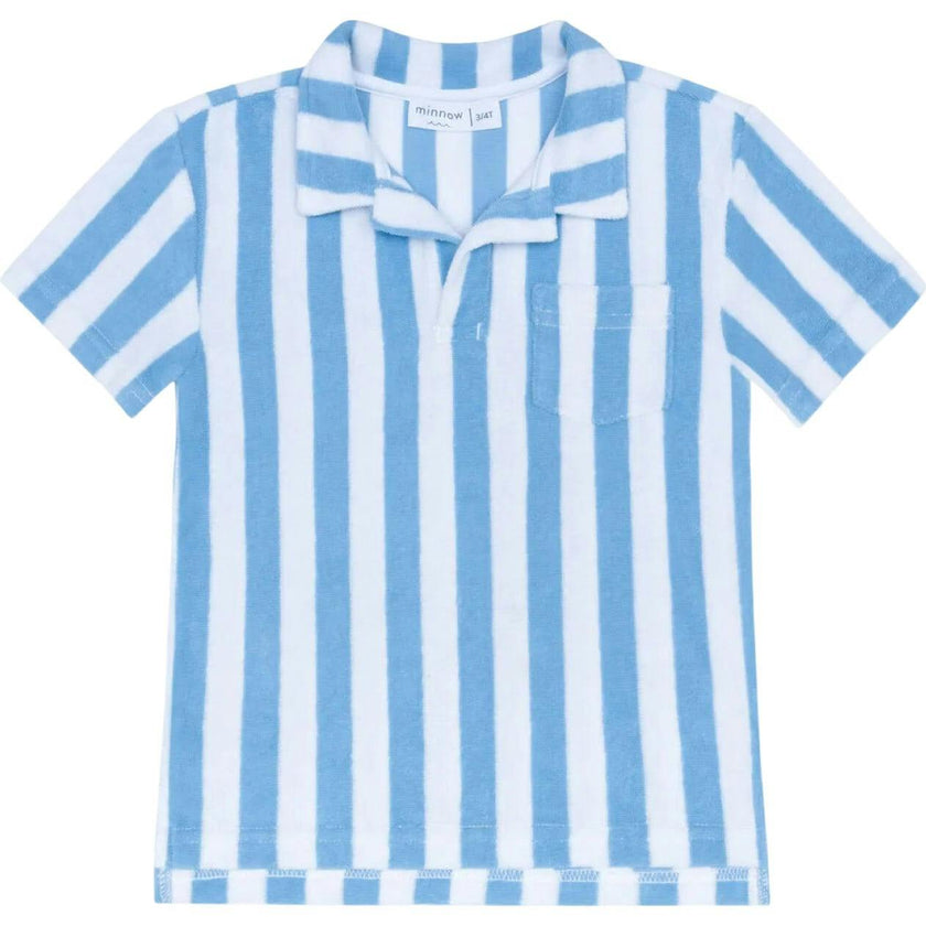 boys bay stripe french terry polo