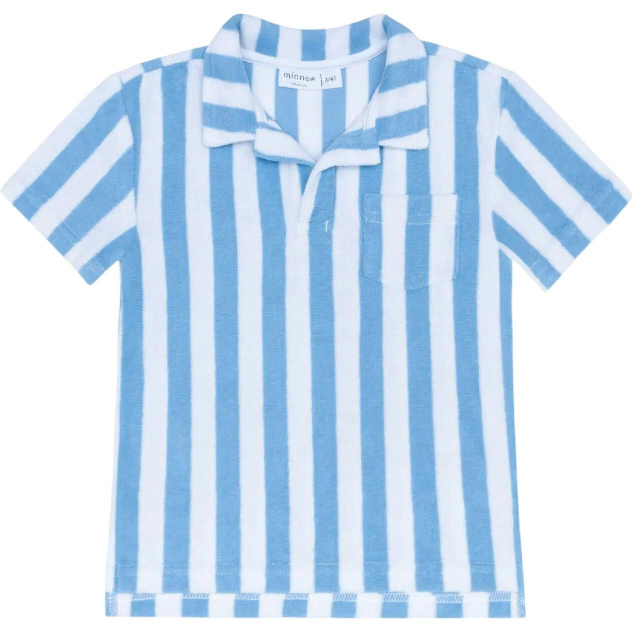 boys bay stripe french terry polo
