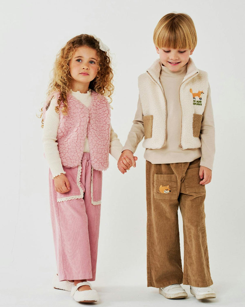 Nari Flower Teddy Vest