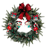 Disney® Seasons Greetings Mickey Mouse and Minnie Mouse Christmas Wreath Pre-Lit