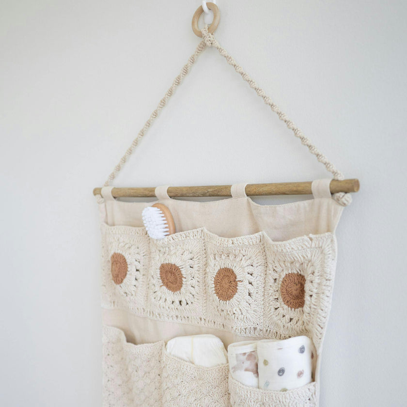 Willow Wall Storage Organizer With Pockets