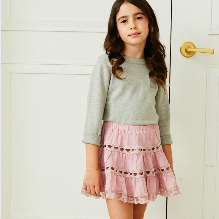 Tiegen Heart Grey Sweater