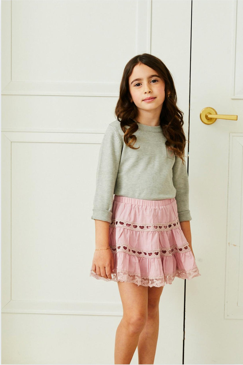 Tiegen Heart Grey Sweater