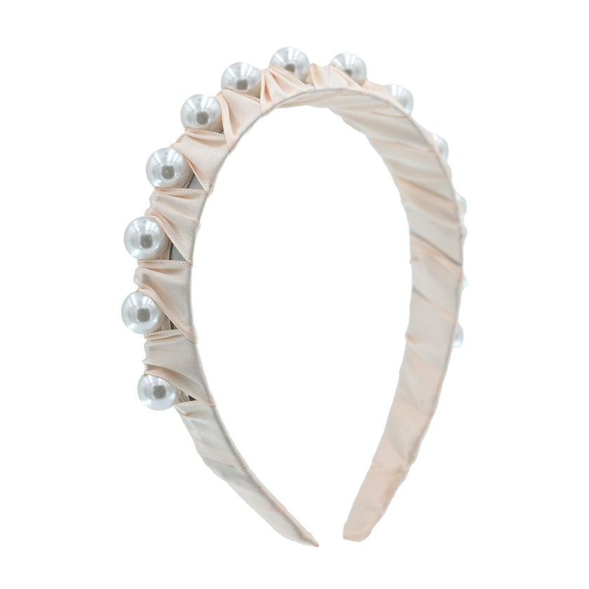 Multicolored Pearl Studded Headband