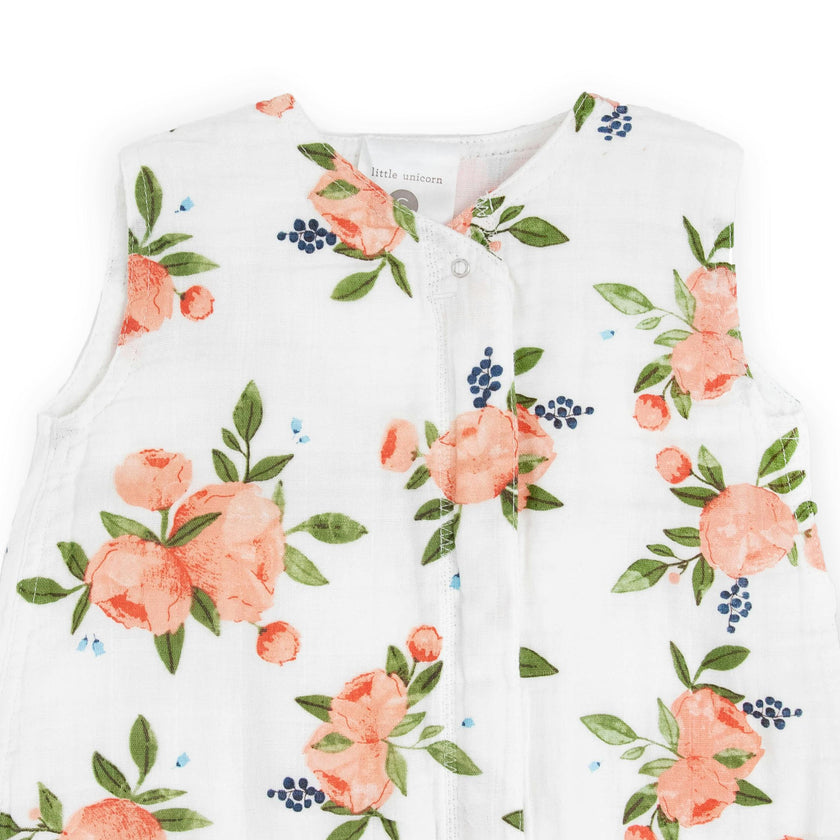 Cotton Muslin Sleep Bag - Watercolor Roses