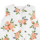 Cotton Muslin Sleep Bag - Watercolor Roses