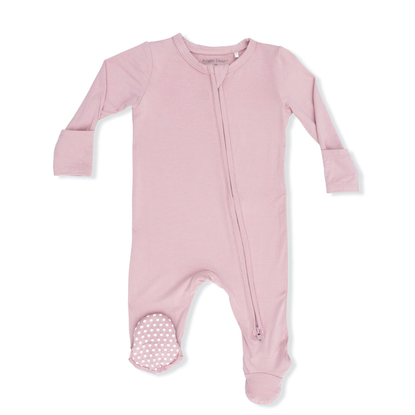 Solid Peachskin - 2 Way Zipper Footie