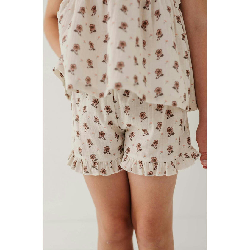Ruffle Gauze Shorts