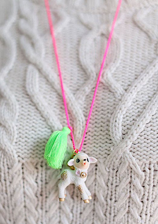 LA LA THE LAMB NECKLACE