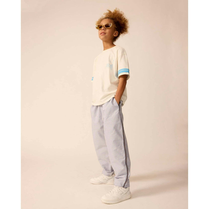 Friday Pant in Oxford Blue Stripe