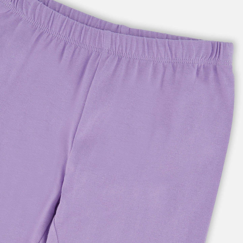 Organic Cotton Jersey Capri With Knee Appliqués