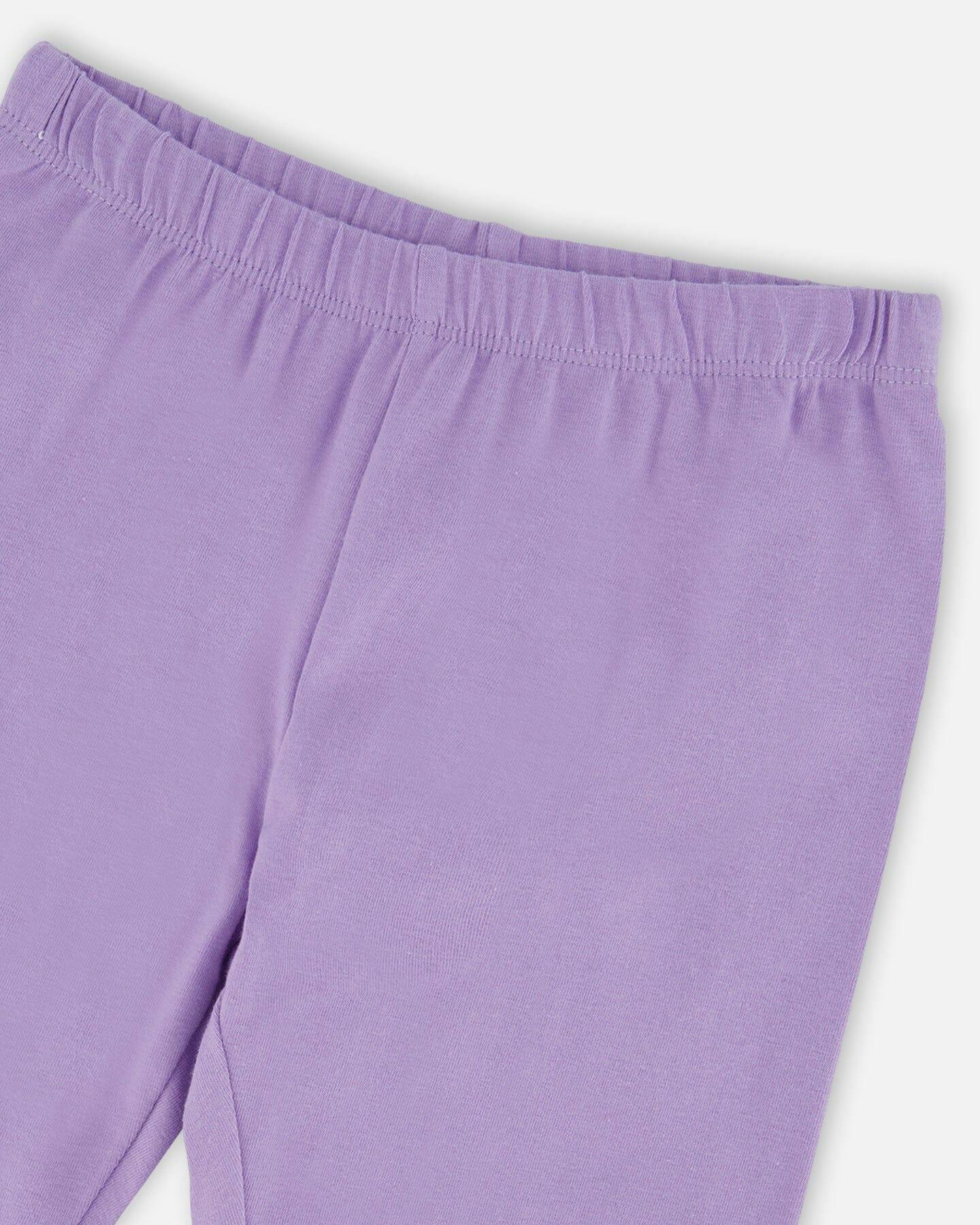 Organic Cotton Jersey Capri With Knee Appliqués